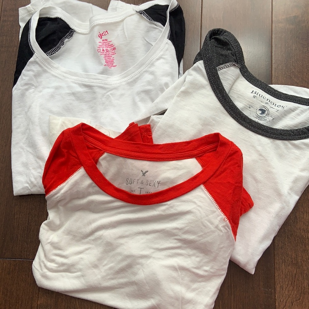 3 Baseball Tees